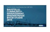 Baustelle Community Management. Erkenntnisse BVCM-Studie 2015