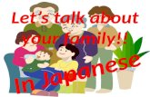 Let’s talk about your family!!