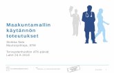 Sinikka Salon esitys: Maakuntamalli Terveydenhuollon ATK-päivillä 24.5.2016
