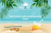 BDMSummit 2016 - Андрій Павленко "Team forming as Agile consulting service. Utopia?"