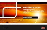 Mika PA Anttonen, Maalämmöllä 10% Espoon energiatarpeesta? - case Otaniemi yhteistyössä ST1 ja Fortum
