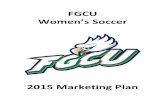 2015 FGCU Women's Soccer Marketing Plan