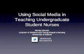 Using social media in teaching