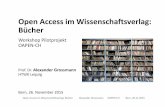 Open Access im Wissenschaftsverlag: Bücher
