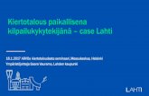 ARVI kiertotalous paikallisena kilpailukykytekijänä - Case Lahti, Saara Vauramo