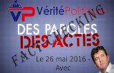 Analyse de l'émission 'Des Paroles et des Actes' avec Jean-Luc Mélenchon