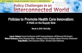 NABE Panel: Policies to Promote Health Care Innovation