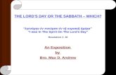 The lord’s day or the sabbath – which [updated may 2016]
