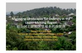 Managing Landscapes for the Diversity in the Upper Mekong Region