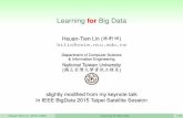 Learning for Big Data－林軒田