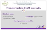 Transformation M2M avec ATL