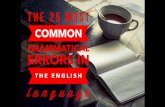 The 25 most common grammatical errors in the English language.