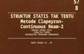 STRUKTUR STATIS TAK TENTU METODE CLAPEYRON- CONTINUOUS BEAM-2
