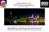 Building Startup Ecosystems (Baku, Nov 2014)