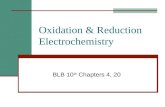 Oxidation & Reduction Electrochemistry BLB 10 th Chapters 4, 20.