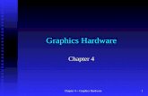 Chapter 4 -- Graphics Hardware1 Graphics Hardware Chapter 4.