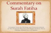 Compiled from the Writings and Pronouncements of The Promised Messiah and Mahdi Hadhrat Mirza Ghulam Ahmad (a.s.) of Qadian.