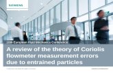 © Siemens AG 2014 All rights reserved.siemens.com/answers A review of the theory of Coriolis flowmeter measurement errors due to entrained particles 10th.