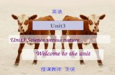 Unit3 Science versus nature Welcome to the unit Unit3 英语 授课教师 王侠.