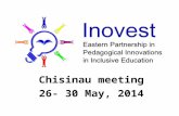 Chisinau meeting 26- 30 May, 2014. The methodology of the INOVEST INSET teaching and learning procedures. INOVEST online activities Simion Caisin, MD.