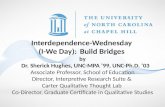 Interdependence-Wednesday (I-We Day): Build Bridges by Dr. Sherick Hughes, UNC-MPA ’99, UNC-Ph.D. ‘03 Associate Professor, School of Education Director,