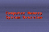 1 Computer Memory System Overview. Objectives  Discuss the overview of the memory elements of a computer  Describe the characteristics of the computer.
