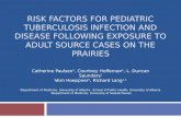 RISK FACTORS FOR PEDIATRIC TUBERCULOSIS INFECTION AND DISEASE FOLLOWING EXPOSURE TO ADULT SOURCE CASES ON THE PRAIRIES Catherine Paulsen 1, Courtney Heffernan.