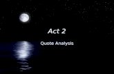 Act 2 Quote Analysis.