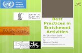Best Practices in Enrichment Activities Dr. Sherrilyn Scott  Nicolas Valdes
