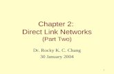 1 Chapter 2: Direct Link Networks (Part Two) Dr. Rocky K. C. Chang 30 January 2004.