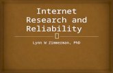 Lynn W Zimmerman, PhD.  InternetTraditional Comparing Research Tools.