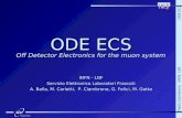 Paolo Ciambrone INFN- LNF ODE ECS ODE ECS Off Detector Electronics for the muon system INFN - LNF Servizio…