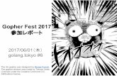 Gopher Fest 2017参加レポート