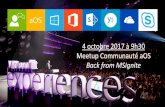 2017-10-03 Session aOS - Back from Ignite - MS Experiences