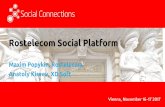 Rostelecom Social Platform (100,000+ employees)