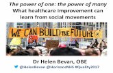 The power of one: the power of many: what healthcare improvement can learn from social movements