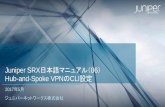 06.Hub-and-Spoke VPNのCLI設定　Juniper SRX日本語マニュアル