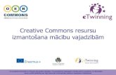 Creative Commons resursu izmantošana mācību vajadzībām