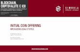 Initial Coin Offering - Implicazioni legali e offerte