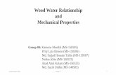 Wood water relationship and mechanical properties