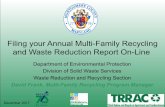 Webinar for Filing Your Annual Multi-Family Recycling and Waste Reduction Report On-line
