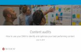 Content audits with digital asset management