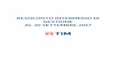 TIM resoconto intermedio gestione 30 settembre 2017