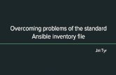 Overcoming problems of the standard Ansible inventory file