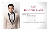 cung cấp MC - profile MC Hoàng Lâm