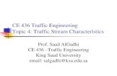 04 Traffic Stream Characteristics (Traffic Engineering هندسة المرور & Prof. Saad AlGadhi)