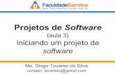 Projetos de software (aula 3) iniciação de projeto de software