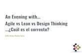 An Evening with Agile lean design_thinking