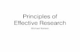Principles of Effective Research
