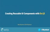 「Creating Reusable UI Components with Ext JS （Ext JSでの再利用可能なUIコンポーネントの作成）」